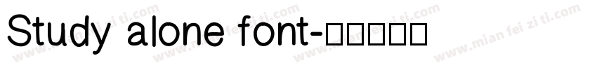 Study alone font字体转换